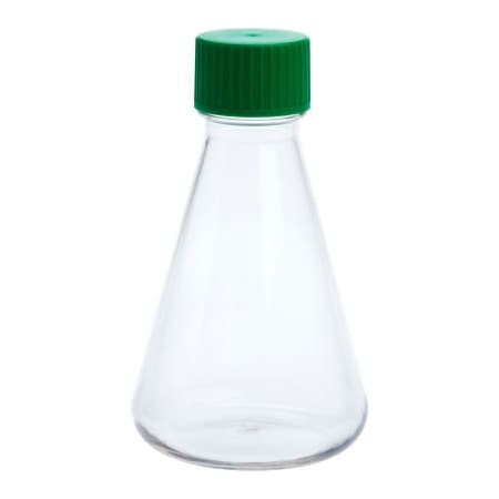 Celltreat CELLTREAT 500mL Erlenmeyer Flask, Solid Cap, Plain Bottom, PETG, Sterile 229808